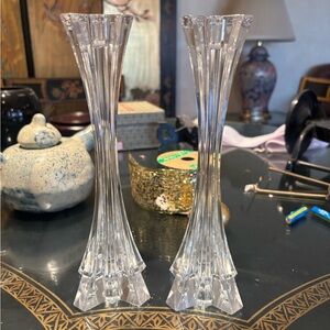 Lenox Clear Crystal Candle Holders